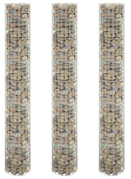 Gabion Magaságyás - Kör - 3 db - Ø30 x 200 cm
