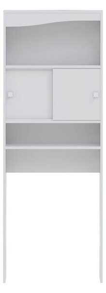 Fehér szekrény mosógép/WC fölé 64x177 cm Wave – TemaHome