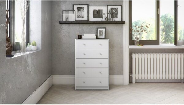 Fehér komód 72x108x30 cm May – Tvilum