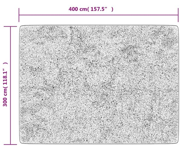 Fekete-arany mosható csúszásgátló szőnyeg 400 x 300 cm