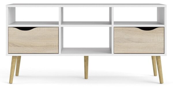 Oslo fehér TV-asztal, 117 x 57 cm - Tvilum