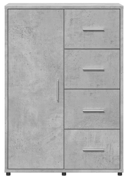 2 db betonszürke szerelt fa tálalószekrény 60 x 31 x 84 cm