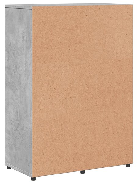 2 db betonszürke szerelt fa tálalószekrény 60 x 31 x 84 cm
