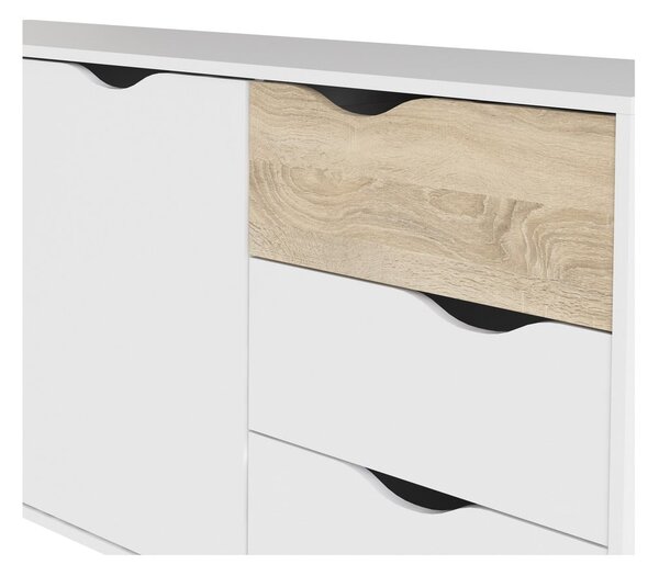 Fehér komód 147x82x39 cm Oslo – Tvilum