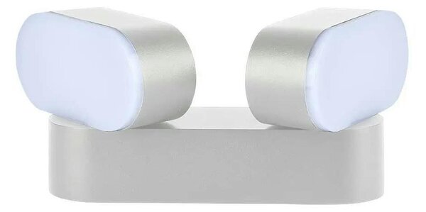 V-Tac LED Kültéri flexibilis fali lámpa 2xLED/12W/230V IP65 szürke VT0859