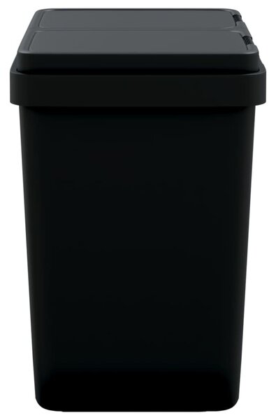 Antracitszürke dupla szemeteskuka 2x25 L