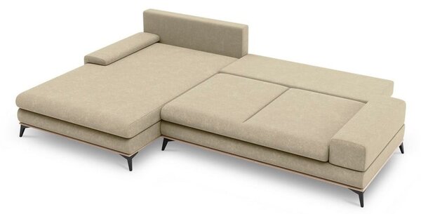 Planet bézs kinyitható sarokkanapé, bal oldali - Windsor & Co Sofas