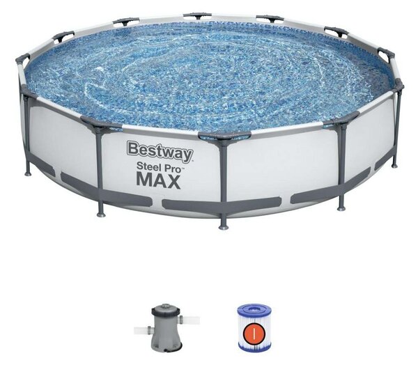 Bestway Bahama 366x76cm Fémvázas medence, vízforgatóval 366x76cm (56416)