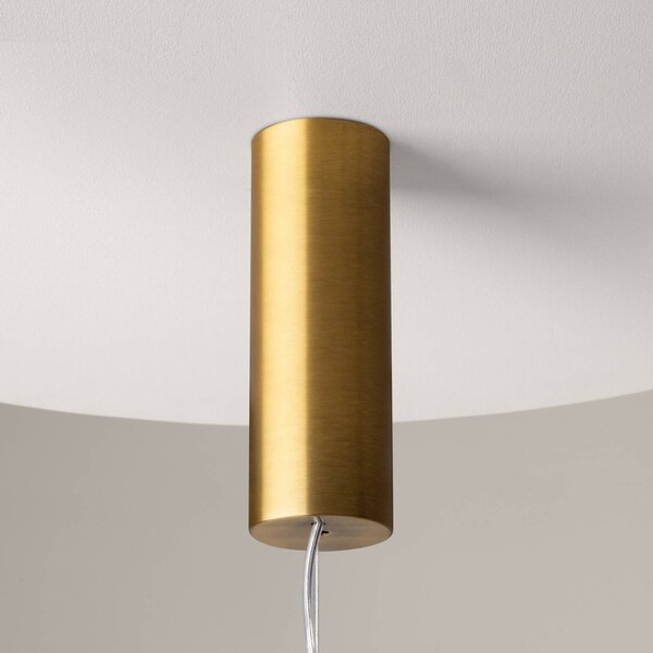 Maytoni Cosmo LED-es függőlámpa, sárgaréz, hossza 98 cm, üveg, Sárgaréz / arany, Nappali / Étkező, fém, Modern