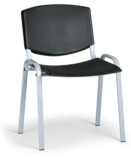 Design konferencia szék - szürke lábak, fekete
