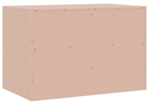 2 db rózsaszín acél TV-szekrény 67 x 39 x 44 cm