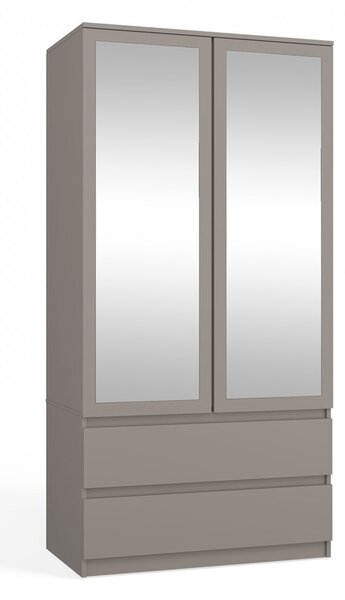 Szekrény SS-90 tükörrel - szürke