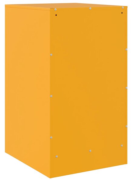2 db mustársárga acél éjjeliszekrény 34,5 x 39 x 62 cm