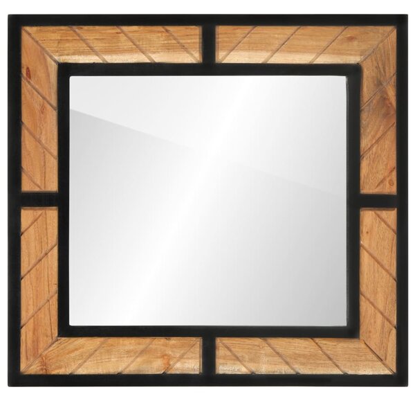 Tömör akácfa fürdőszobatükör 60 x 1 x 55 cm