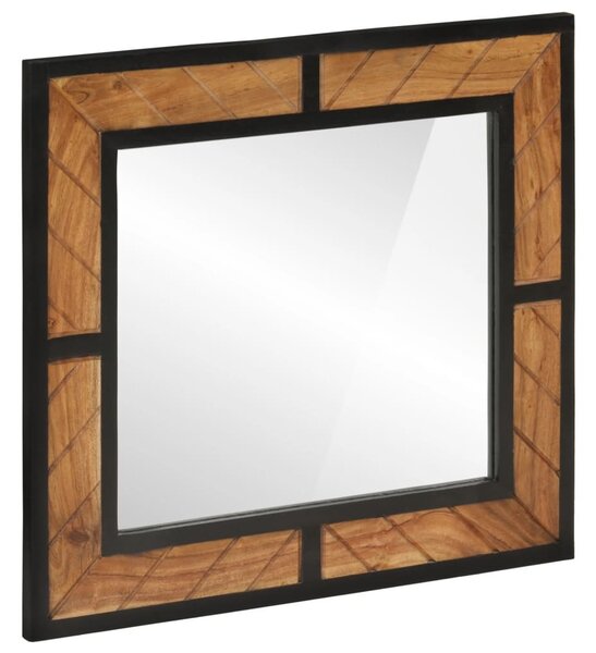 Tömör akácfa fürdőszobatükör 60 x 1 x 55 cm