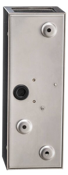 LCD Senta kültéri fali lámpa, rozsdamentes acél, Króm / ezüst, Rozsdamentes acél, Modern