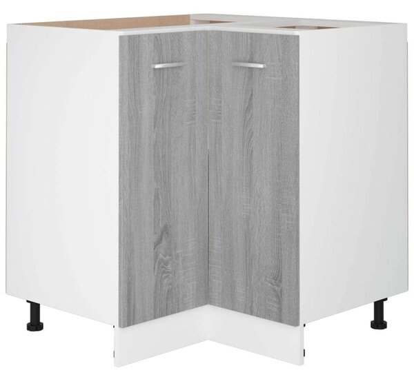 VidaXL szürke sonoma színű szerelt fa konyhaszekrény 75,5x75,5x80,5 cm