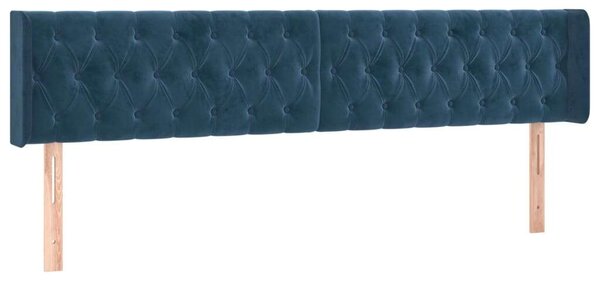 Bársony Fejtámla - Sötétkék - 203cm