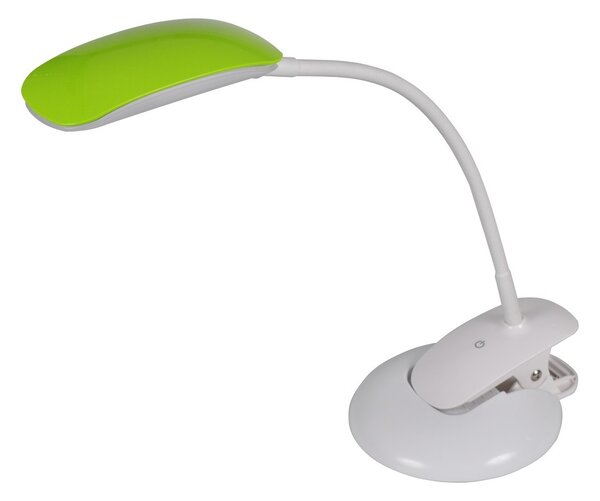 LED asztali lámpa 2 az 1-ben - talp és klip 5W, fehér