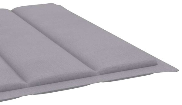 VidaXL Akácfa Napozóágy - 200cm - Szürke Párnával