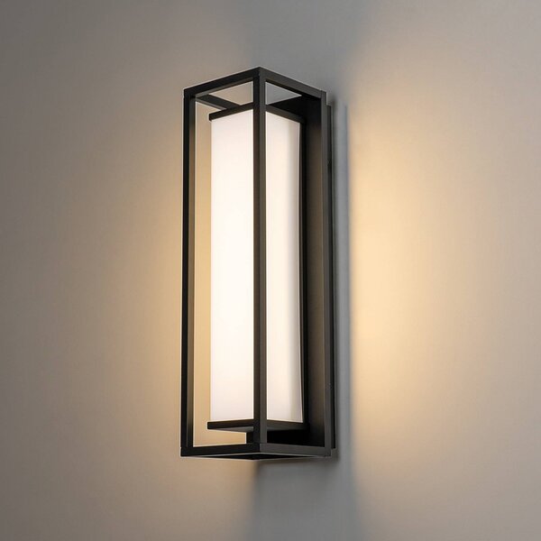 Lucande Banetti LED kültéri fali lámpa, 50 cm, Fekete, Alumínium, Modern