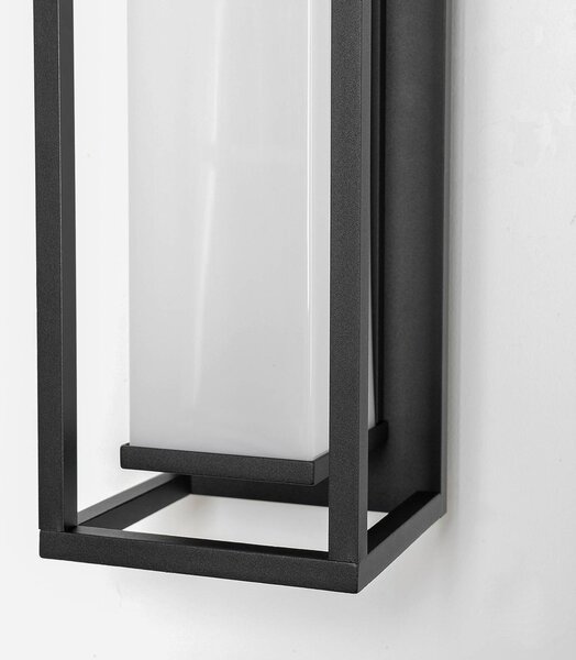 Lucande Banetti LED kültéri fali lámpa, 50 cm, Fekete, Alumínium, Modern
