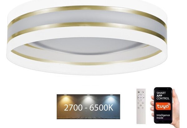 Belis LED Dimmelhető mennyezeti lámpa SMART CORAL LED/24W/230V Wi-Fi Tuya fehér + távirányító BE0875