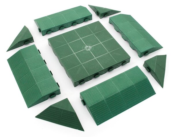 Műanyag bejárat Linea Combi 40 x 19,5 x 4,8 cm (női), zöld