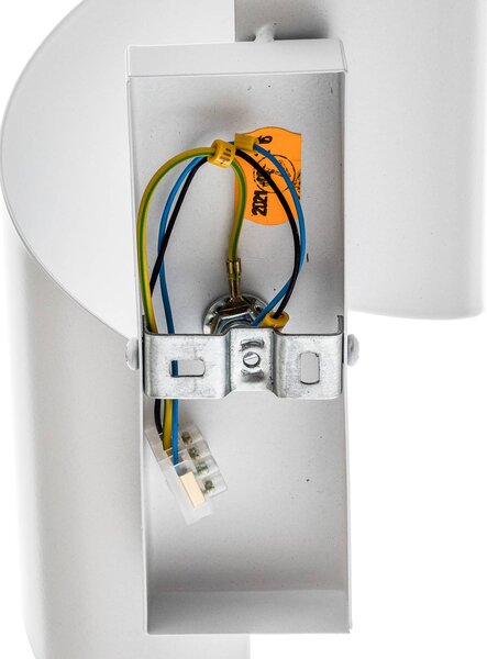 EMIBIG LIGHTING Spiner fali lámpa, fehér, magasság 30 cm, acél, dimmelhető, Fehér / opál, Nappali / Étkező, fém, Modern
