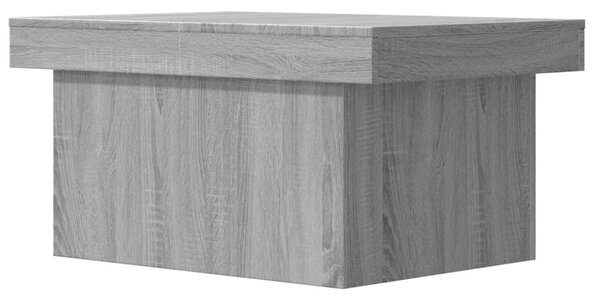 Szürke sonoma szerelt fa dohányzóasztal 100x55x40 cm