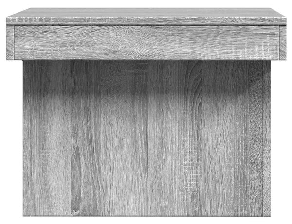 Szürke sonoma szerelt fa dohányzóasztal 100x55x40 cm