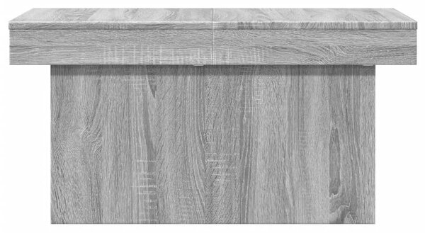Szürke sonoma szerelt fa dohányzóasztal 100x55x40 cm