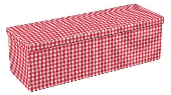 Tároló ládika termék színe piros szövet mintás