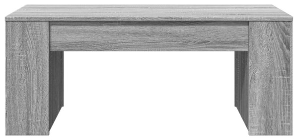 Szürke sonoma színű szerelt fa dohányzóasztal 102 x 55 x 42 cm
