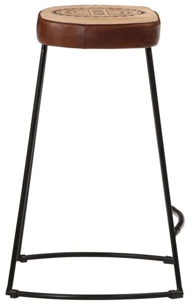 2 db sötétbarna bárszék 41x29x62 cm