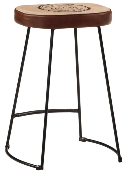 2 db sötétbarna bárszék 41x29x62 cm