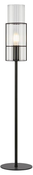 Markslöjd Markslöjd 108556 - Asztali lámpa TUBO 1xE14/40W/230V 65 cm fekete/átlátszó ML1248