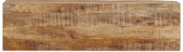 Tömör nyers mangófa és vas tálalóasztal 110 x 30 x 75 cm