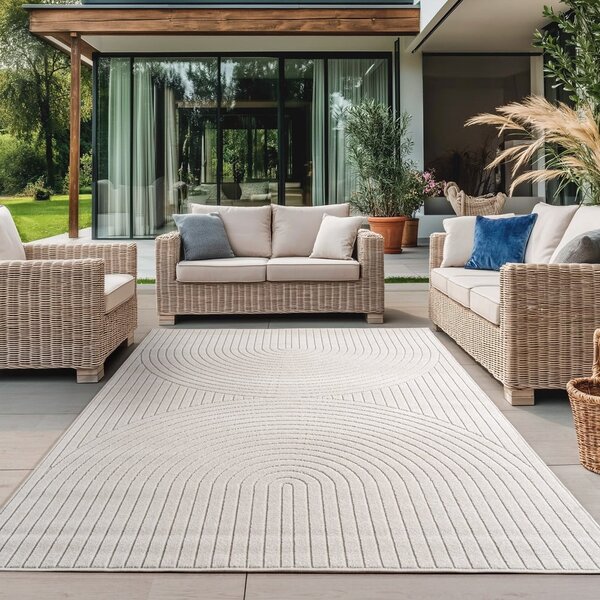 Krémszínű kültéri-beltéri szőnyeg 120x170 cm Nova 1201 – Ayyildiz Carpets