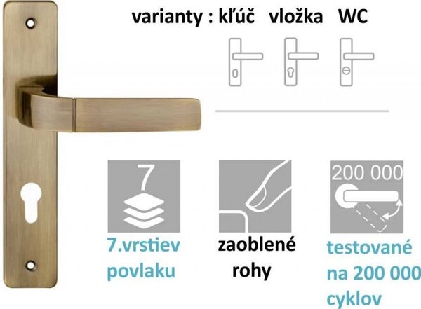 PRIMA kilincs bronz, Bronz