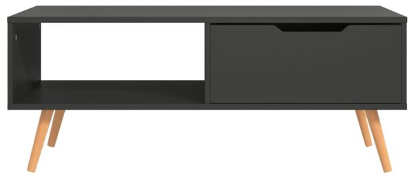Szürke szerelt fa dohányzóasztal 100 x 49,5 x 43 cm