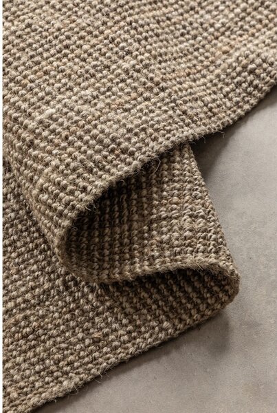 Szürkésbarna juta szőnyeg 80x150 cm Bouclé – Hanse Home