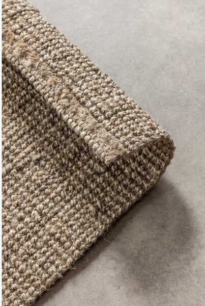 Szürkésbarna juta szőnyeg 80x150 cm Bouclé – Hanse Home
