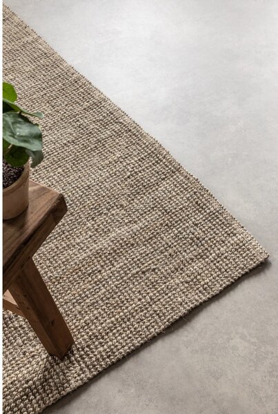 Szürkésbarna juta szőnyeg 80x150 cm Bouclé – Hanse Home