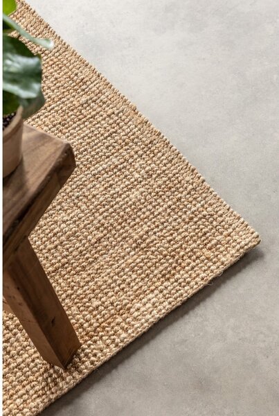 Natúr színű juta futószőnyeg 80x200 cm Bouclé – Hanse Home