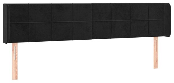 Bársony LED Fejtámla - Fekete - 203cm