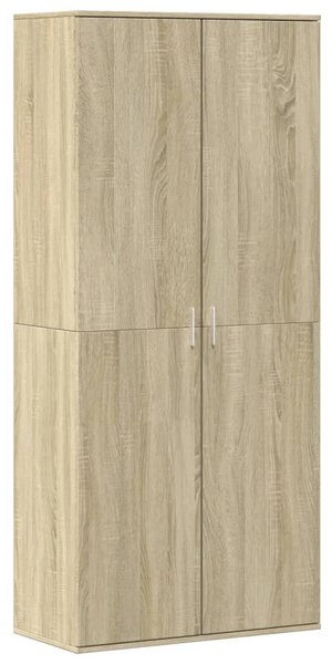Sonoma tölgy színű szerelt fa cipősszekrény 80 x 39 x 178 cm