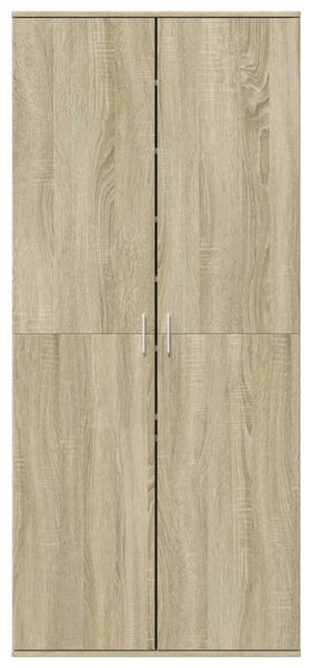 Sonoma tölgy színű szerelt fa cipősszekrény 80 x 39 x 178 cm