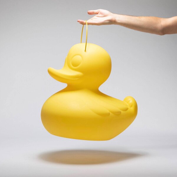 Goodnight Light LED-es design lámpa DUCK-DUCK XL kültéri használatra, sárga színben, dimmelhető, Sárga / narancssárga, Műanyag, Dizájn