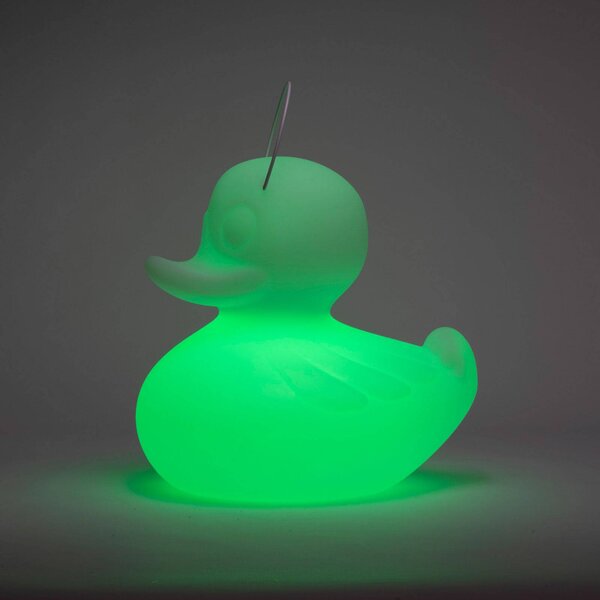 Goodnight Light LED-es design lámpa DUCK-DUCK XL kültéri használatra, sárga színben, dimmelhető, Sárga / narancssárga, Műanyag, Dizájn